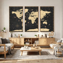 World Map Canvas Print – Detailed Map of the World Wall Art by MyGreatCanvas | Canvas Wall Art Prints | Photo Prints & Wall Decor