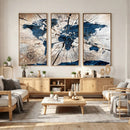 Rustic World Map Canvas Print – Framed Wall Art for Couples, by MyGreatCanvas | Canvas Wall Art Prints | Photo Prints & Wall Decor