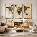 World Map Canvas Print – Framed Travel Map Wall Art for by MyGreatCanvas | Canvas Wall Art Prints | Photo Prints & Wall Decor