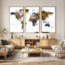 World Map Wall Art Canvas Print, Modern Decorative Framed by MyGreatCanvas | Canvas Wall Art Prints | Photo Prints & Wall Decor