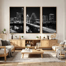 Austin Skyline Wall Art Canvas Print, Austin Downtown Night by MyGreatCanvas | Canvas Wall Art Prints | Photo Prints & Wall Decor