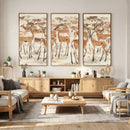 Gazelle Wall Art Canvas Print - Abstract Antelope Wall Art by MyGreatCanvas | Canvas Wall Art Prints | Photo Prints & Wall Decor