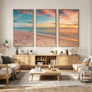 Beach Walk Wall Art Canvas Print – Soft Coastal Photography by MyGreatCanvas | Canvas Wall Art Prints | Photo Prints & Wall Decor
