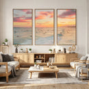 Sunset Beach Wall Art Canvas Print – Soft Coastal by MyGreatCanvas | Canvas Wall Art Prints | Photo Prints & Wall Decor