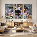 Graffiti Dog Wall Art Decor for Teen Bedroom - Abstract by MyGreatCanvas | Canvas Wall Art Prints | Photo Prints & Wall Decor