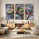 Graffiti Gaming Canvas Wall Art For Bedroom - Gaming Wall by MyGreatCanvas | Canvas Wall Art Prints | Photo Prints & Wall Decor