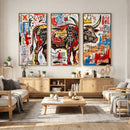 Texas Bull Wall Art Canvas Print, Abstract Graffiti Bull by MyGreatCanvas | Canvas Wall Art Prints | Photo Prints & Wall Decor