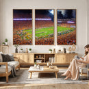 Clemson Football Stadium Wall Art Canvas Print, College