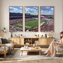 Georgia Bulldogs Stadium Wall Art Canvas Print, Sanford