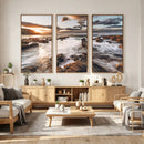 Rocky Coast Ocean Sunset Wall Art Canvas Print, Dramatic by MyGreatCanvas | Canvas Wall Art Prints | Photo Prints & Wall Decor