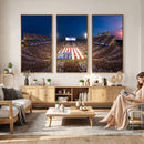 Oklahoma Sooners Memorial Stadium Wall Art Canvas Print,