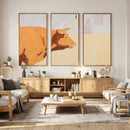 Minimal Longhorn Bull Wall Art Canvas Print, Neutral Western by MyGreatCanvas | Canvas Wall Art Prints | Photo Prints & Wall Decor