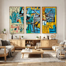 Basquiat Style Bird Bull Graffiti Wall Art Canvas Print, by MyGreatCanvas | Canvas Wall Art Prints | Photo Prints & Wall Decor