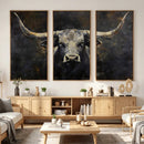 Rustic Longhorn Bull Wall Art Canvas Print – Vintage Western by MyGreatCanvas | Canvas Wall Art Prints | Photo Prints & Wall Decor