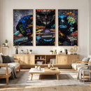 Graffiti American Football Player Street Art Wall Art Canvas by MyGreatCanvas | Canvas Wall Art Prints | Photo Prints & Wall Decor