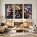 Graffiti American Football Helmet Street Art Wall Art Canvas by MyGreatCanvas | Canvas Wall Art Prints | Photo Prints & Wall Decor