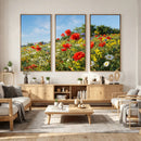 Wildflower Meadow Wall Art Canvas Print – Colorful Poppy and by MyGreatCanvas | Canvas Wall Art Prints | Photo Prints & Wall Decor