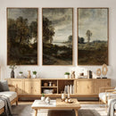 Adolf Dressler Landscape of the Oder River Wall Art Canvas by MyGreatCanvas | Canvas Wall Art Prints | Photo Prints & Wall Decor