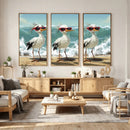 Funny Seagull Wall Art Canvas Print Beach Birds With by MyGreatCanvas | Canvas Wall Art Prints | Photo Prints & Wall Decor
