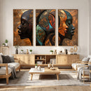 Abstract Afro American Women Wall Art Canvas Print by MyGreatCanvas | Canvas Wall Art Prints | Photo Prints & Wall Decor