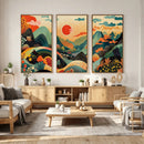 Yayoi Kusama Boho Mountain Landscape Large Wall Art, by MyGreatCanvas | Canvas Wall Art Prints | Photo Prints & Wall Decor