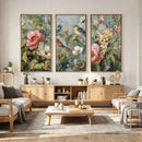 Vintage Birds and Flowers Wall Art Canvas Print, Botanical by MyGreatCanvas | Canvas Wall Art Prints | Photo Prints & Wall Decor