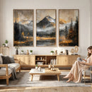Mountain Lake Canvas Wall Art — Rustic Forest Landscape by MyGreatCanvas | Canvas Wall Art Prints | Photo Prints & Wall Decor