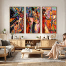 African American Jazz Singer Canvas Art — Red Dress Black by MyGreatCanvas | Canvas Wall Art Prints | Photo Prints & Wall Decor
