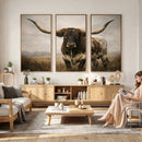 Longhorn Bull Wall Art Canvas Print, Western Farmhouse by MyGreatCanvas | Canvas Wall Art Prints | Photo Prints & Wall Decor