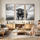 Texas Longhorn Canvas Wall Art Western Bull Desert Moody by MyGreatCanvas | Canvas Wall Art Prints | Photo Prints & Wall Decor