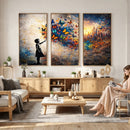 Banksy Girl Wall Art Canvas Print for Living Room Decor by MyGreatCanvas | Canvas Wall Art Prints | Photo Prints & Wall Decor