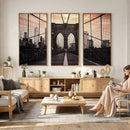 Brooklyn Bridge Canvas Wall Art, New York City Skyline Photography Print, NYC Landmark Urban Decor Artwork by MyGreatCanvas | Canvas Wall Art Prints | Photo Prints & Wall Decor