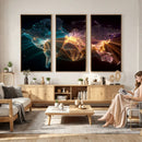 World Map and Global Flight Routes Map Canvas Wall Art, Worldwide Aviation Network Print, International Air Travel Wall Decor by MyGreatCanvas | Canvas Wall Art Prints | Photo Prints & Wall Decor