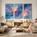 Colorful Abstract Canvas Wall Art Print, Vibrant Popup Color Art Print