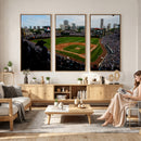 Chicago Cubs Baseball Team Print - Wrigley Field Stadium