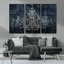 Dark Chandelier Wall Art Canvas Print by MyGreatCanvas | Canvas Wall Art Prints | Photo Prints & Wall Decor