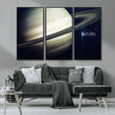 Framed Saturn Wall Art Canvas Print