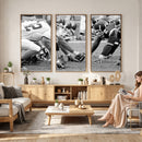 American Football Player Wall Art Canvas Print