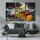 Kithen Vegetables World Wall Art Canvas Print