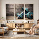 Dambell and Sport Wall Art Canvas Print