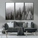 Big Foggy Forest and Misty Trees Forest Wall Art Canvas by MyGreatCanvas | Canvas Wall Art Prints | Photo Prints & Wall Decor