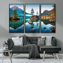 Crystal Clear Lake Wall Art | Mountains Wall Art Canvas | 3 by MyGreatCanvas | Canvas Wall Art Prints | Photo Prints & Wall Decor