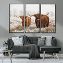 Longhorn Cattle Wall Art Canvas Print, Framed Farmhouse by MyGreatCanvas | Canvas Wall Art Prints | Photo Prints & Wall Decor