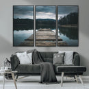 Wooden Bridge Near Lake Wall Art Canvas Print by MyGreatCanvas | Canvas Wall Art Prints | Photo Prints & Wall Decor
