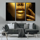 Gold and Women Wall Art Canvas Print by MyGreatCanvas | Canvas Wall Art Prints | Photo Prints & Wall Decor