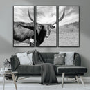 Longhorn Wall Art Canvas Print, Framed Ranch Wall Art Canvas by MyGreatCanvas | Canvas Wall Art Prints | Photo Prints & Wall Decor