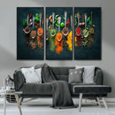 Colorful Spices Canvas Wall Art – Vibrant Kitchen Decor by MyGreatCanvas | Canvas Wall Art Prints | Photo Prints & Wall Decor