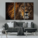Mighty Lion Wall Art Canvas Print – Majestic Animal Portrait