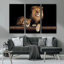 Lion Canvas Wall Art – Majestic Animal Print Artwork for by MyGreatCanvas | Canvas Wall Art Prints | Photo Prints & Wall Decor