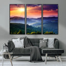 Mountain and Sunset Wall Art Canvas Print by MyGreatCanvas | Canvas Wall Art Prints | Photo Prints & Wall Decor